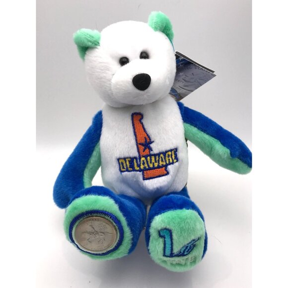 New State Coin Bear Set Limited Treasures First 12 States Colonies Collectible - Picture 2 of 16